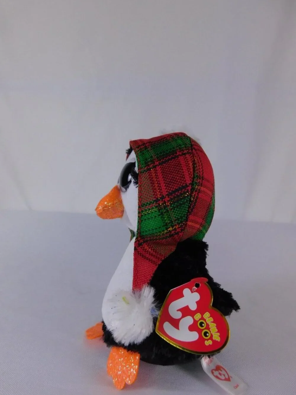 Ty Beanie Boos Cheer Penguin Plush Small Christmas Stuffed Toy Washable